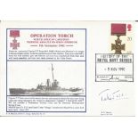 Royal Navy FDC R. N. Marriot Cover. RNCC Group Series Six No. 56. 'Operation Torch' North African