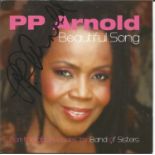 PP Arnold signed Beautiful Song CD sleeve. CD included. Good Condition. All autographs are genuine