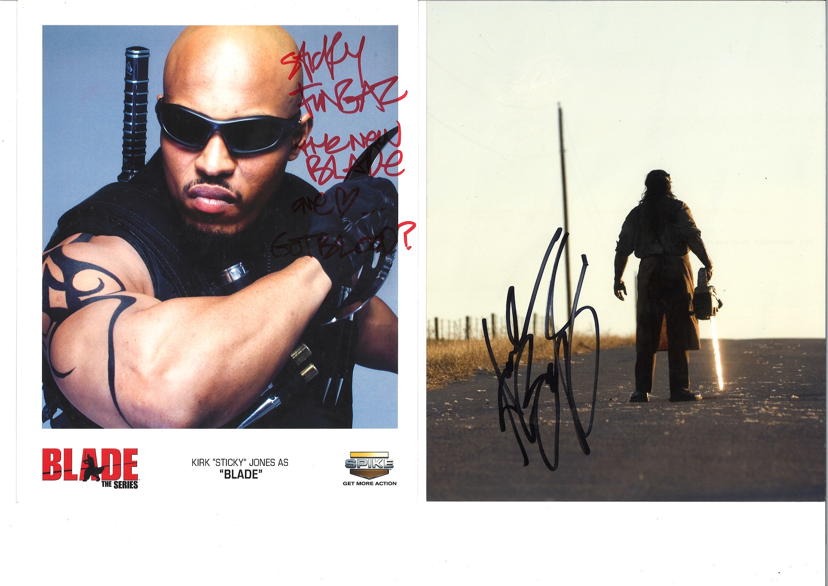 Entertainment and Sport collection 8 signed colour photos signatures included are Metal Mike - Image 2 of 4