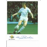 Jack Charlton signed 10x8 colour Autographed Editions photo. Biography on reverse. Good Condition.