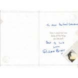 Richard Briers signed Birthday card. Dedicated. Good Condition. All autographs are genuine hand