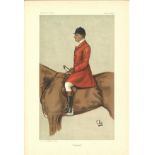 Cattistock 30/3/1899. Subject John Hargreaves Vanity Fair print. These prints were issued by the