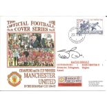 Steve Bruce signed Champions and FA Cup Winners 1994/5 Dawn cover. 23/11/94 Nordstan postmark.