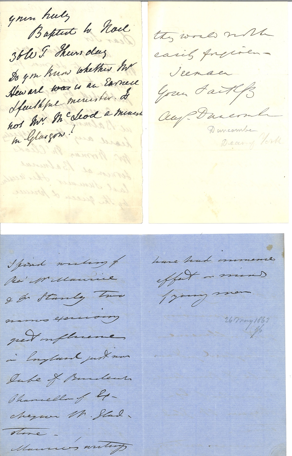 Historical Bishops and Clergy letters and autograph collection. 11 letters late 1800s inc Archbishop - Image 2 of 4
