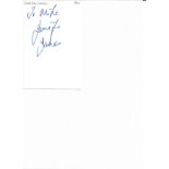 Jennifer James Geena Gregory Coronation Street 6x4 dedicated signature piece on white card