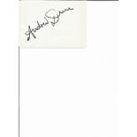 Andrew Dunn Roger Stiles Coronation Street 6x4 signature piece on white card Actor. Good