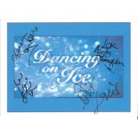 Dancing on ice 12x10 show flyer signed by Hayley Tamaddon (Coronation Street), Karen Barber (