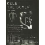 Music Kele the Boxer signed 12x8 magazine page. Music Autograph. Good Condition. All autographs