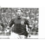 Alan Ball signature piece 4x3 signed England World Cup Winners white card complete with 8x10 black
