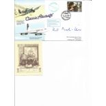 Typhoon pilots WW2 Desmond Scott signed bookplate and Classic Aircraft cover signed by Air Cdr Kit