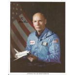 William Edgar Thornton signed 10x8 colour NASA portrait photo. former NASA astronaut. He received