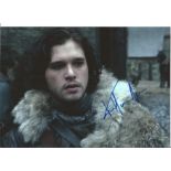 Kit Harrington John Snow Game of Thrones signed 12x10 colour photo Actor. Good Condition. All