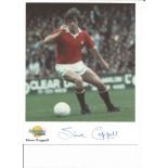 Steve Coppell signed 10x8 colour Autographed Editions photo. Biography on reverse. Good Condition.