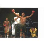 Boxing Steve Robinson 8x10 signed colour photo. Steve Robinson (born 13 December 1968 Cardiff) is