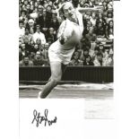 Stan Smith tennis player signed white card with 10x8 colour photo. Sport autograph. Good