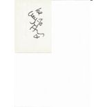 Lucy Jo Hudson Katy Harris Coronation Street 6x4 signature piece on white card Actress. Good