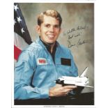 David C Lesstma signed 10x8 colour NASA portrait photo. former American astronaut and retired