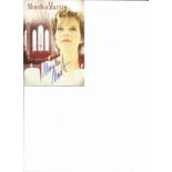 Monika Martin signed 6x4 colour promotional card. Austrian schlager singer with a long track