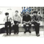 Music Peter Hook signed 12x8 black and white photo. Music Autograph. Good Condition. All