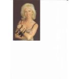 Debbie Mcgee signed 6x4 colour photo. English television, radio and stage performer who is best