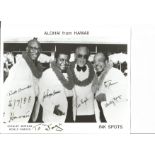 Stan Morgan from Ink Spots signed To Joy, Stan Hawaii 88 on 10 x 8 b/w band photo, which has printed