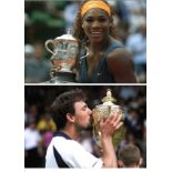 Tennis collection eight 12x8 unsigned colour photo some superb images photos include Serena