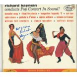 Richard Hayman signed 33rpm record sleeve of Pop Concert in Sound. Record included. (March 27,