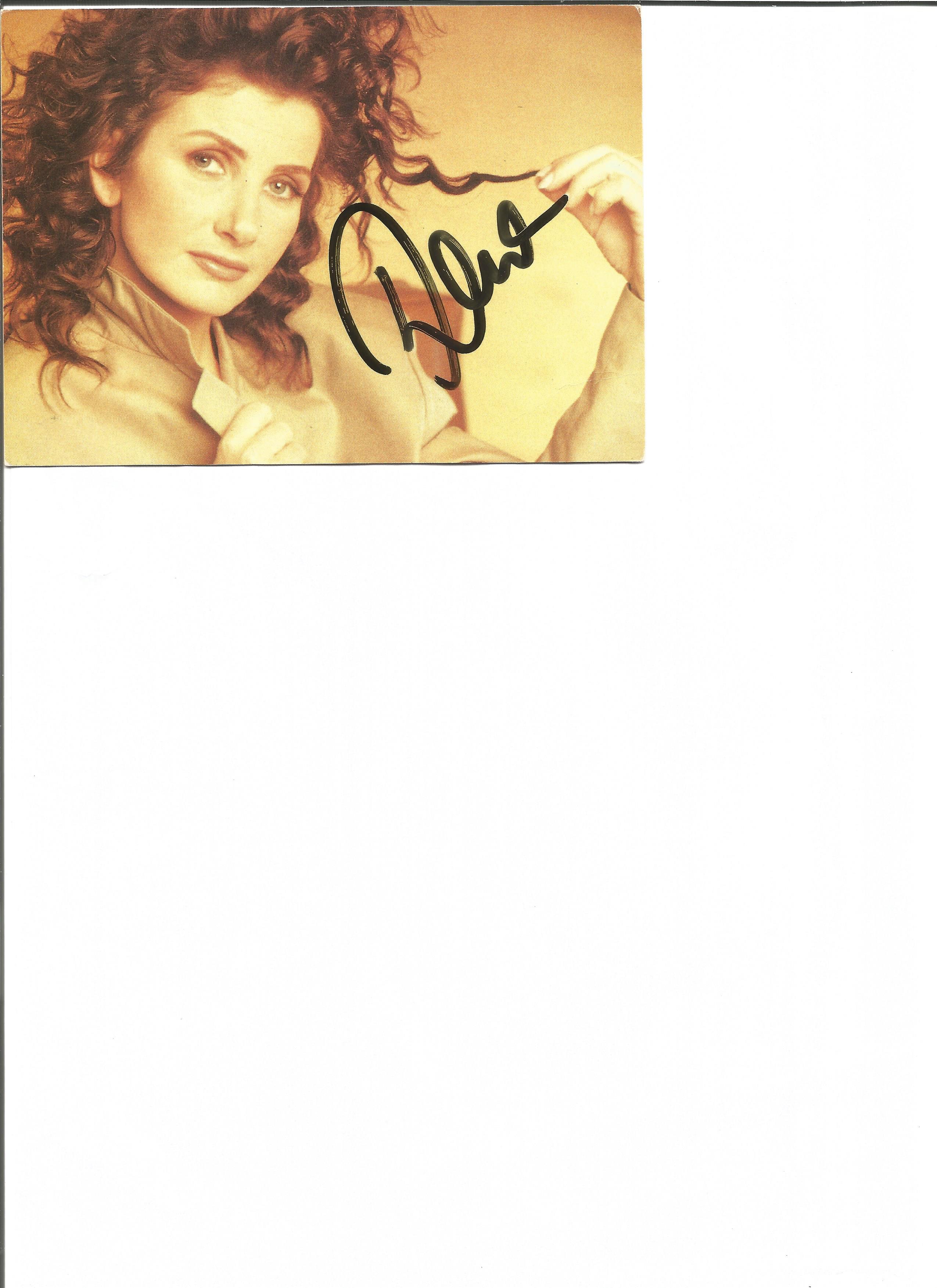 Irena signed 6x4 colour promotional card. Good Condition. All autographs are genuine hand signed and