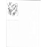 Ashley Slanina Davies Amy Barnes from Hollyoaks 6x3 signature piece on white card Actress. Good