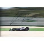 Nico Hulkenberg signed 12x8 colour photo racing for Williams. Good Condition. All autographs are