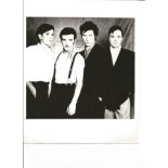 Ultravox UNSIGNED 10X8 black and white press release photo. Good Condition. All autographs are