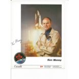 Ken Money signed 10x8 colour National Research Council Canada photo. Senior Scientist at the Defence