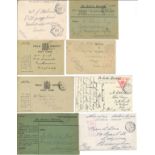 Great War 24 Allied Field Service postcards, On Active Service letters, Passed by Censor