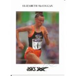 Elizabeth McColgan signed 6x4 colour photo. British former middle-distance and long-distance track