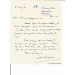 Battle of Britain J M Derbyshire 236 sqn WW2 RAF handwritten letter to BOB historian Ted Sergison.