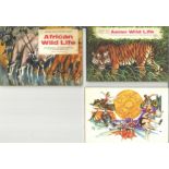 Cigarette card album collection from Brooke Bond. Complete sets. Includes Asian Wildlife, African