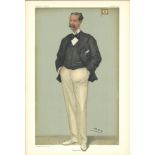 Shamrock 19/9/1901. Subject Sir Thomas Lipton Vanity Fair print. These prints were issued by the