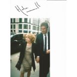 Helen Worth Gail Platt Coronation Street 6x4 signature piece on white card with 10x6 colour photo