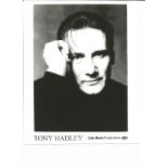 Tony Hadley UNSIGNED 10X8 black and white press release photo. Good Condition. All autographs are