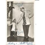 Anthony and Arthur English signed 6x4 black and white photo. Dedicated. TV Film autograph. Good