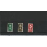 Ethiopia mounted mint 3 stamps. 1936 "9 Maggio" 25c, 30c and 50c. High cat value. Good Condition.