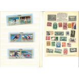 Assorted philatelic collection. Contains tamps on album leaves. GB PHQ mint cards. Stamps on