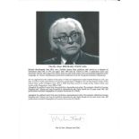 Michael Foot FRSL signature piece MP and Labour Party politician, journalist and writer. Served as