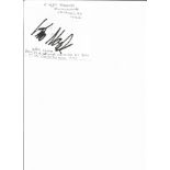 Kim Novak signature piece. Rushed signature. Good Condition. All autographs are genuine hand