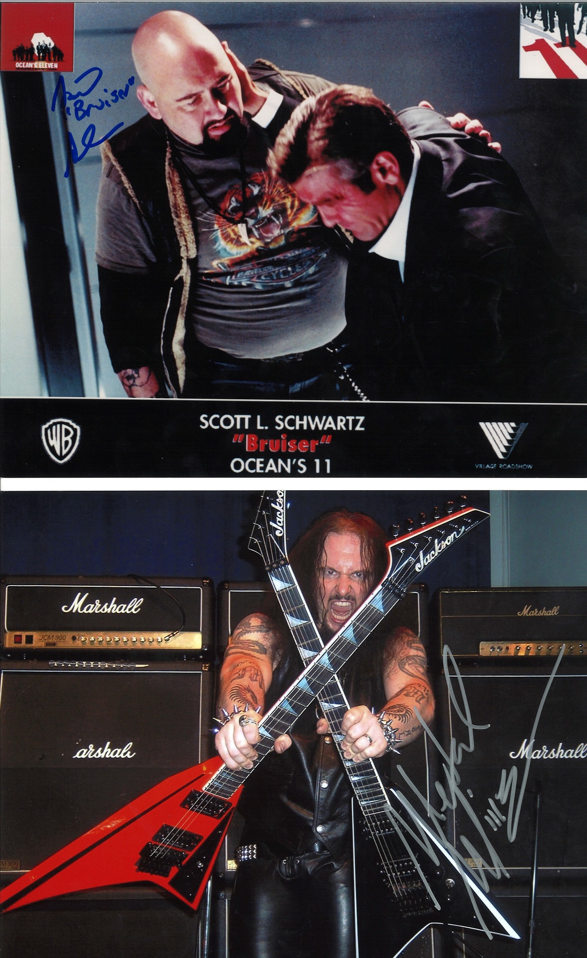 Entertainment and Sport collection 8 signed colour photos signatures included are Metal Mike - Image 3 of 4