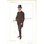 Charlie 10/2/1909. Subject Colonel Frank Shuttleworth Vanity Fair print. These prints were issued by