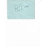 Susannah Foster signed album page. Dedicated. TV Film autograph. Good Condition. All autographs
