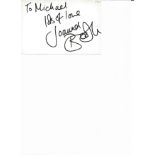 Joanna Booth DS Davenport Coronation Street 6x4 dedicated signature piece on white card Actress.