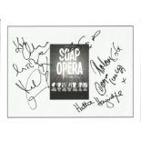Soap Opera 12x10 show card signed by Graham Cole (The Bill), Louise Emerick (Brookside), Michelle