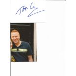 Thomas Craig Tommy Harris Coronation Street 6x4 signature piece and colour photo Actor. Good